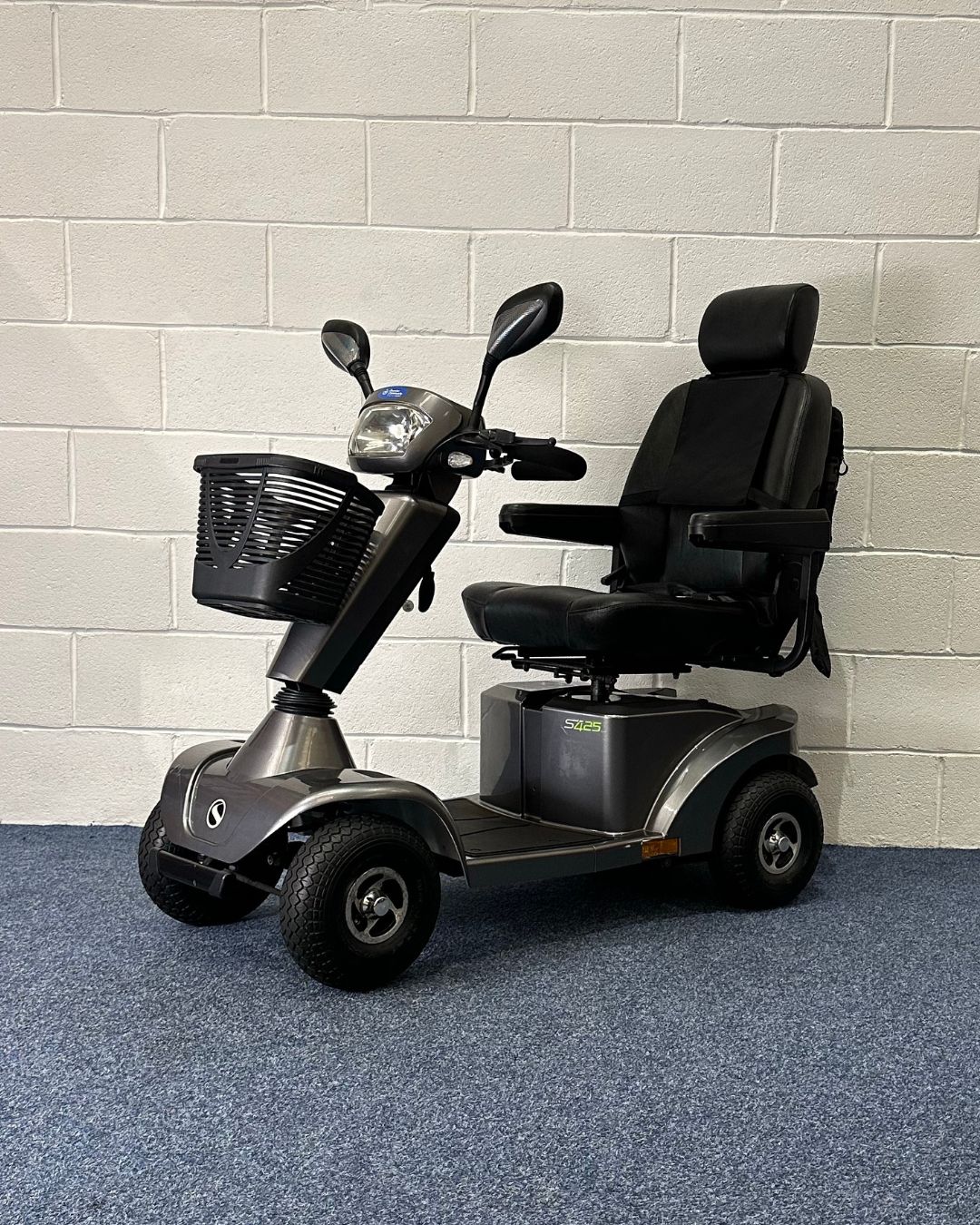 Approved Used Sunrise Medical Sterling s425 silver with basket and mirrors