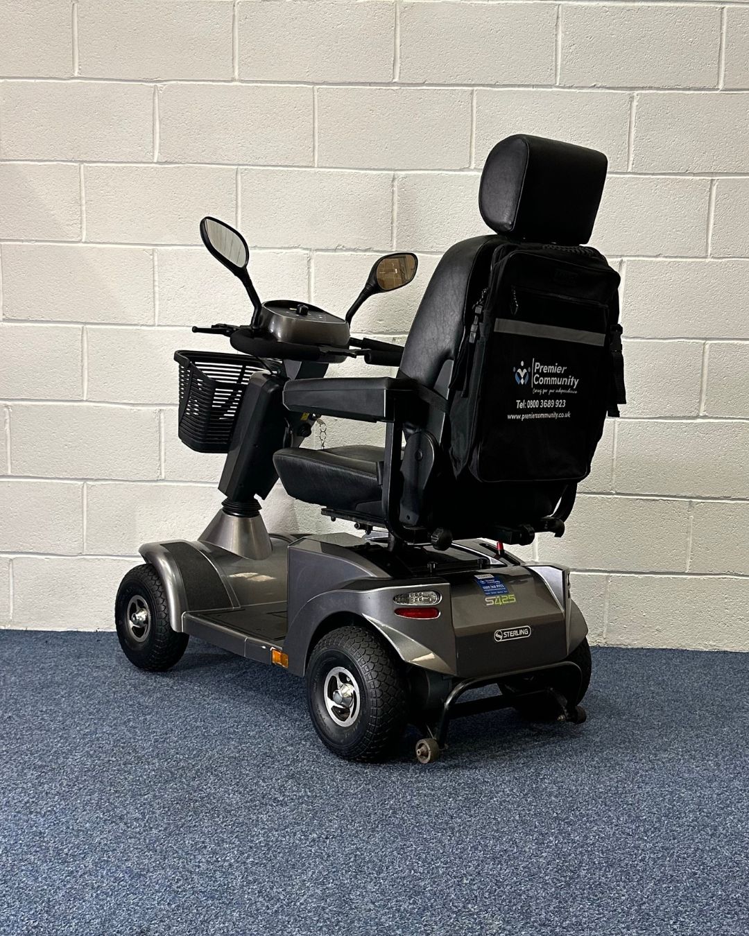 Approved Used Sunrise Medical Sterling s425 silver with basket and mirrors