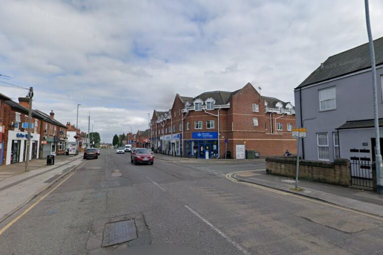 Image of Carlton Hill in Nottinghamshire showing Premier Community Mobility shop and Home Care in Carlton on the right hand side