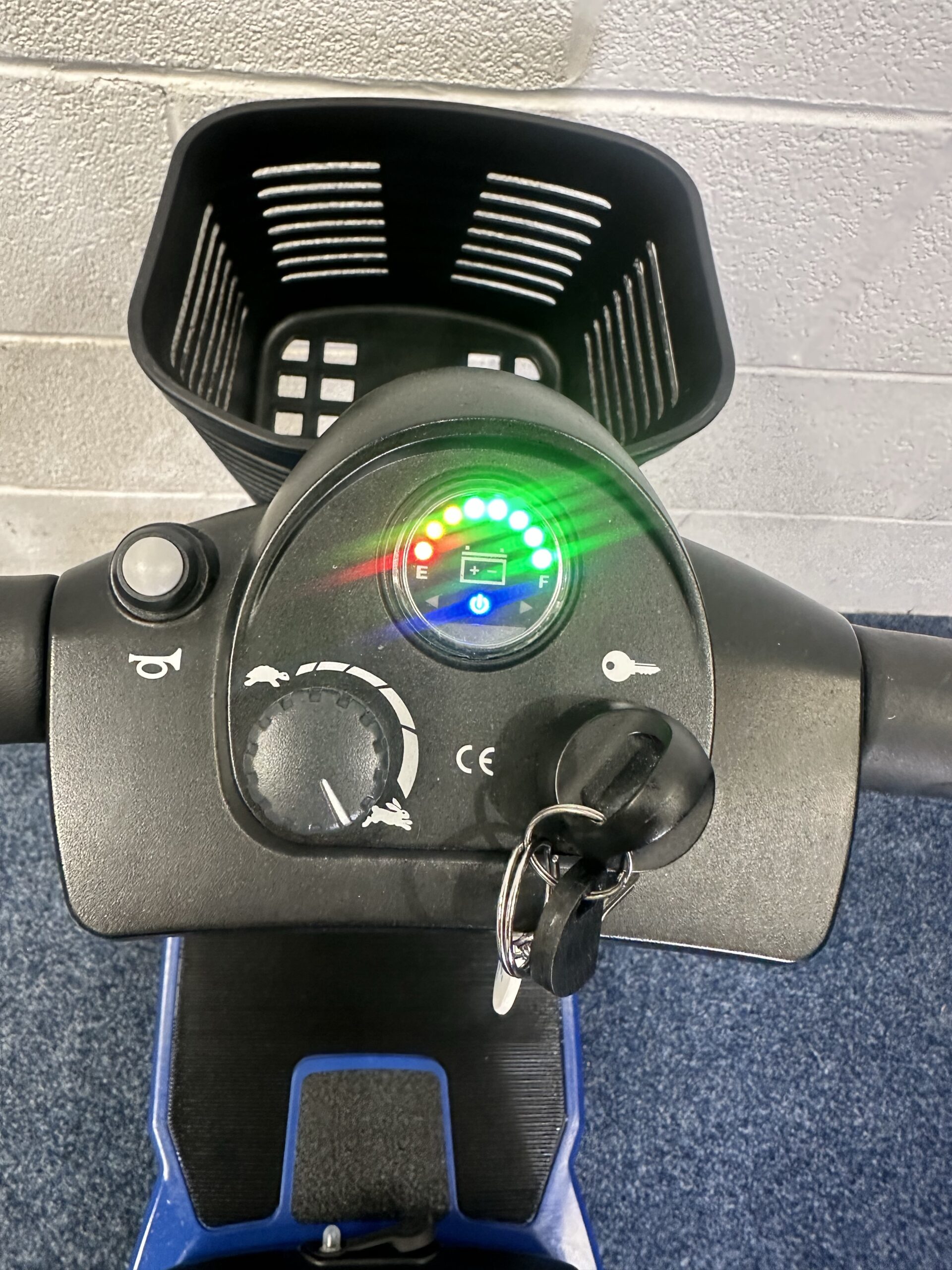 Approved Used Pride Apex Lite in blue with basket
