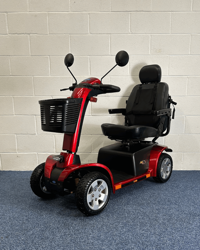 Approved Used Pride Colt Pursuit, red with basket and 2 mirrors