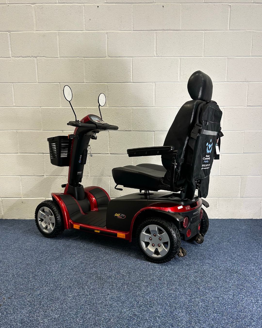 Approved Used Pride Colt Pursuit, red with basket and 2 mirrors