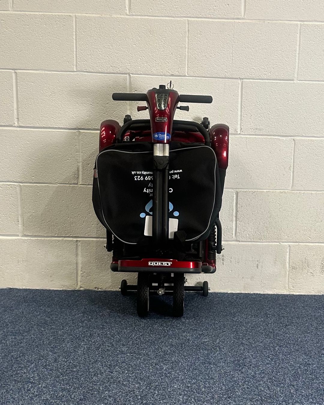 Approved Used Pride Quest, folding scooter in red