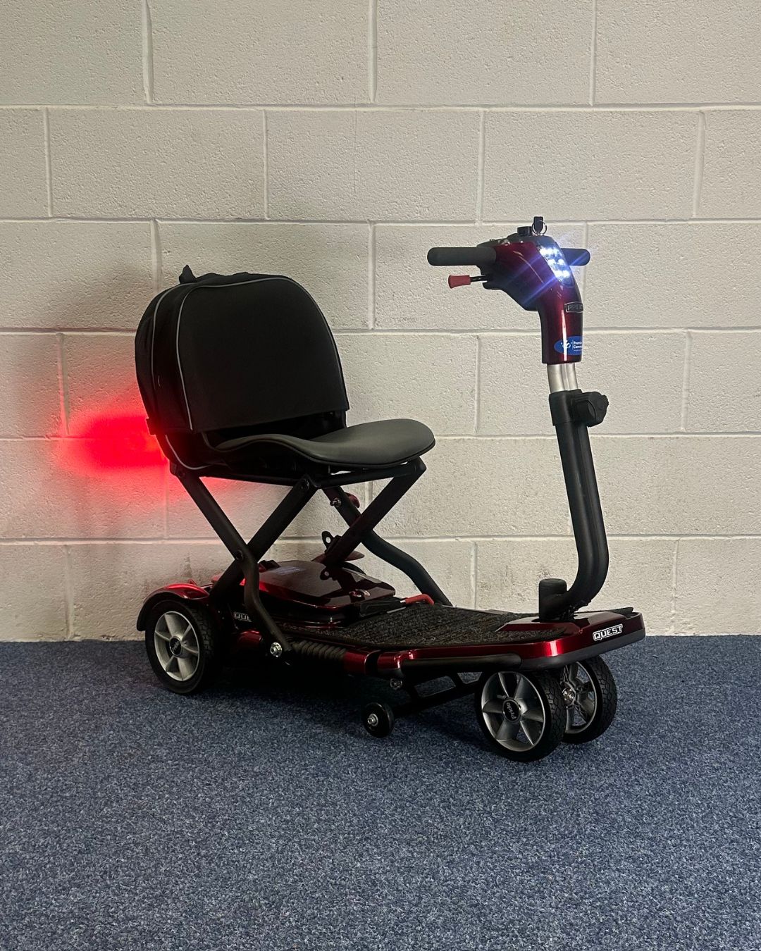 Approved Used Pride Quest, folding scooter in red