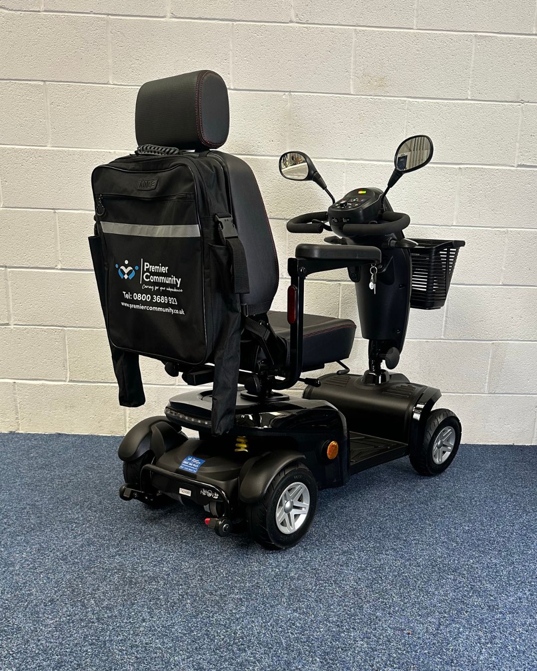 Approved Used Kymco Komfy 8 in black with basket and 2 mirrors