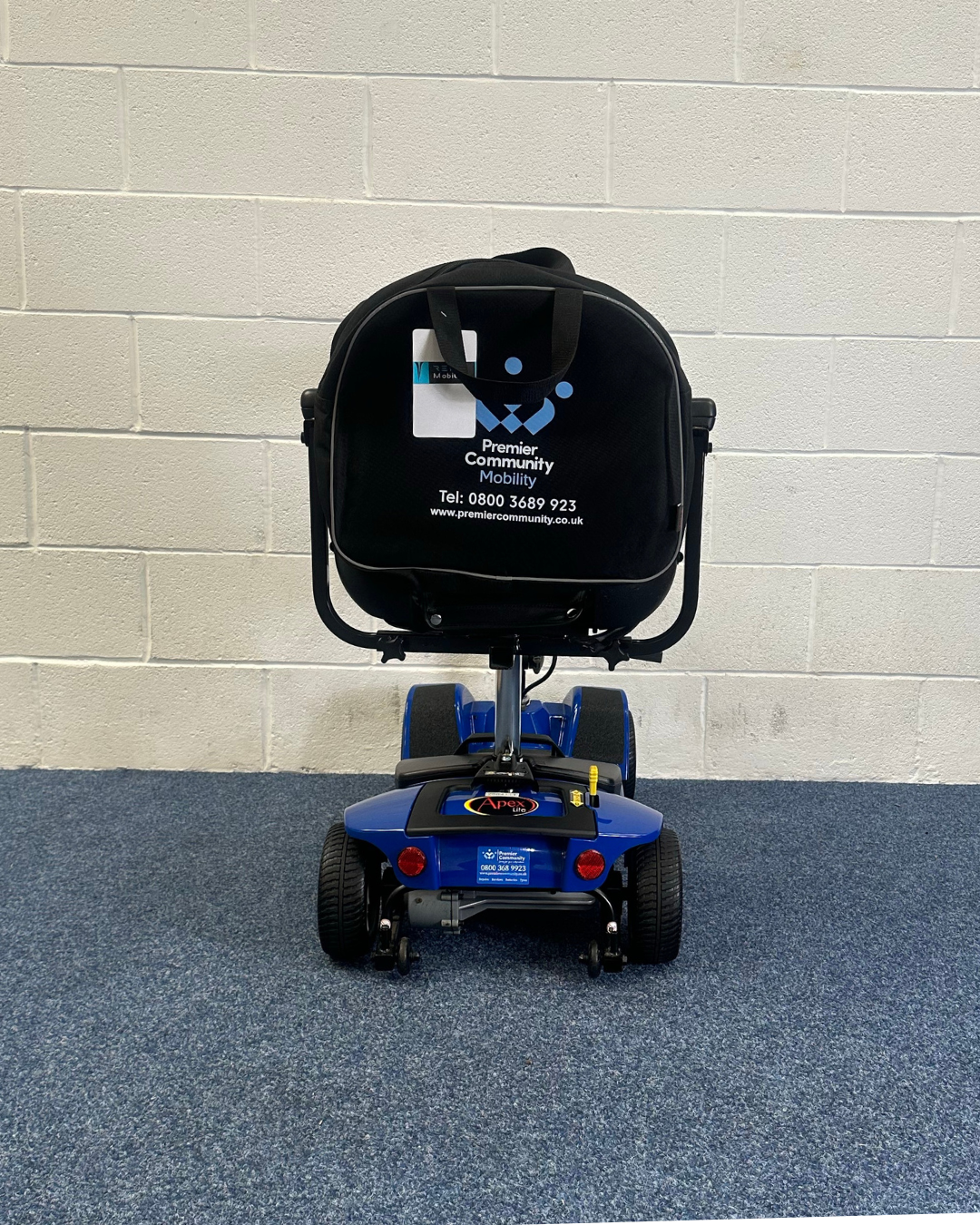 Approved Used Pride Apex Lite in blue with basket