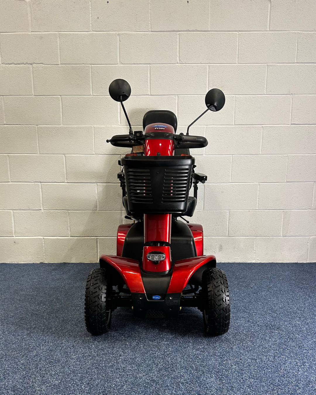 Approved Used Pride Colt Pursuit, red with basket and 2 mirrors