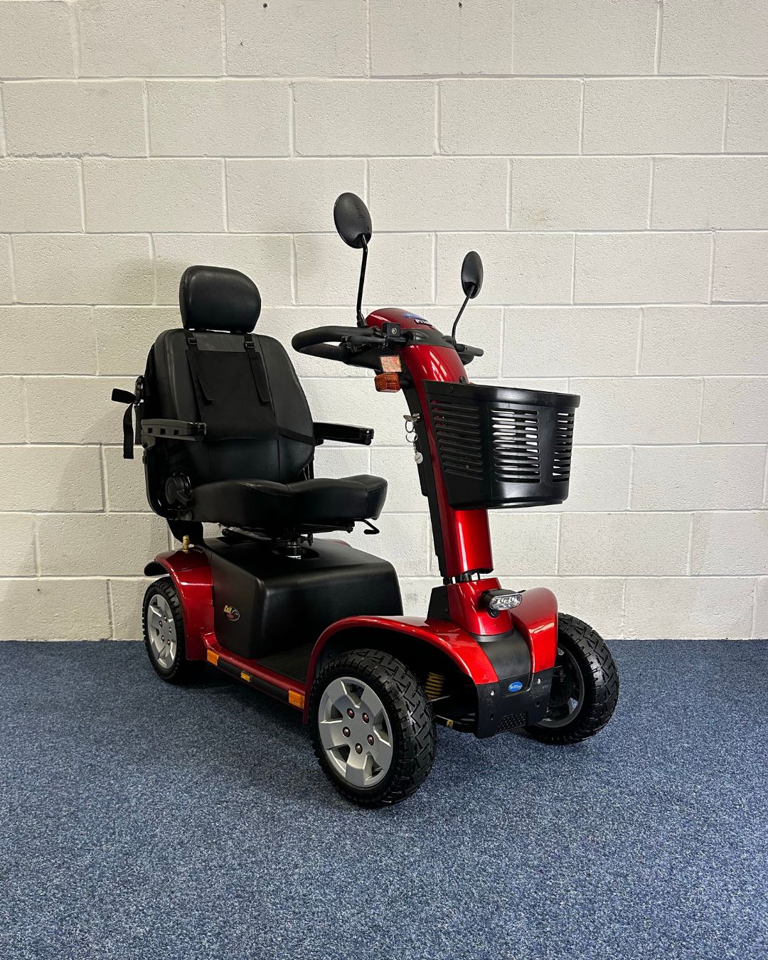 Approved Used Pride Colt Pursuit, red with basket and 2 mirrors