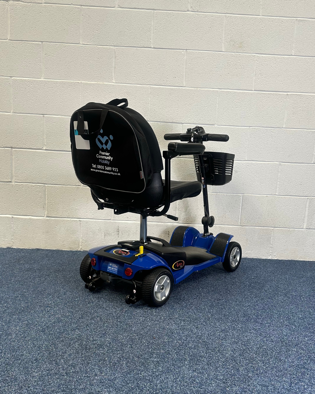 Approved Used Pride Apex Lite in blue with basket