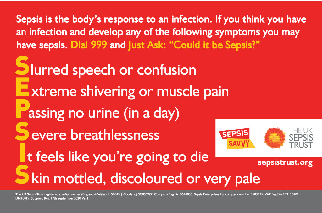 Sepsis Awareness - recognising the signs