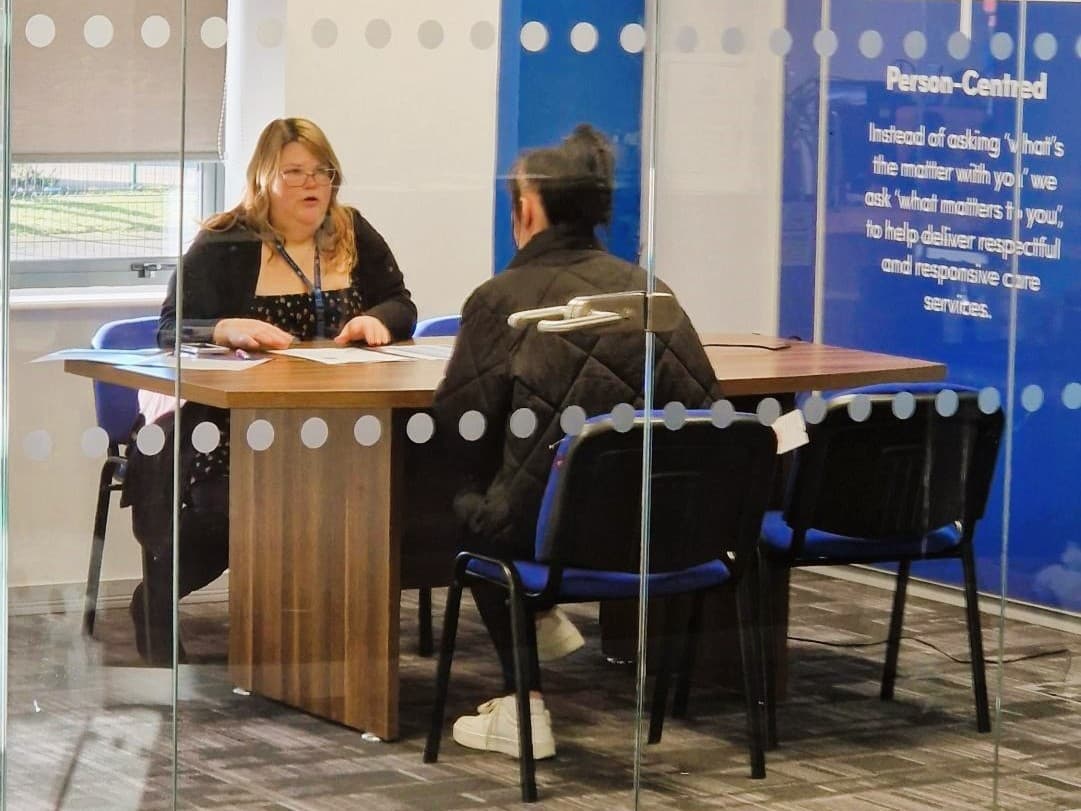 Face to face interview at Premier Community Home Care's Head Office