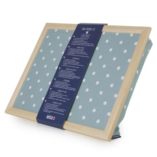 Lap Tray Aqua Spotty