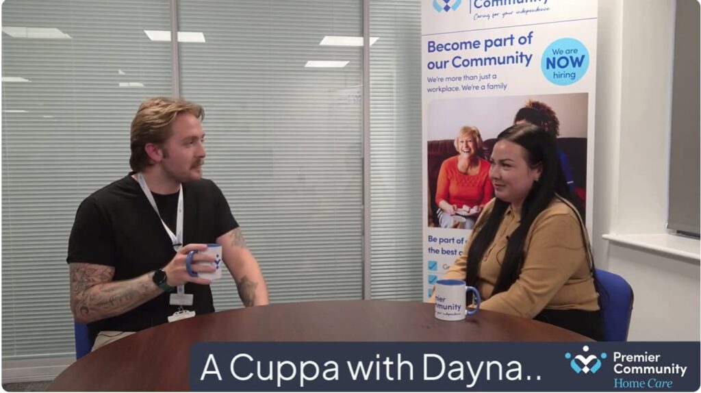 A cuppa with Dayna, our Live-In Care Manager