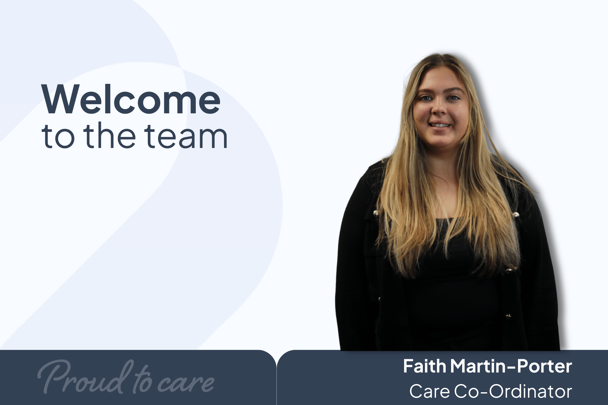 From Care assistant to care co-ordinator: Faith Martin-Porter at Premier Community