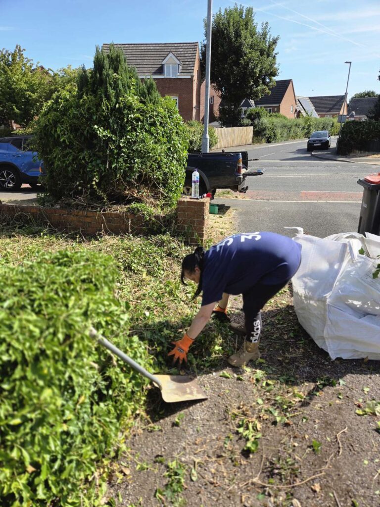 Act 11 of 30: Premier Community Volunteers Transform Overgrown Garden in Hucknall