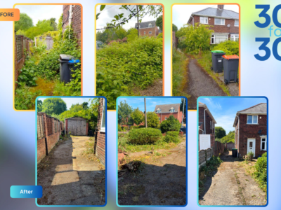 Act 11 of 30: Premier Community Volunteers Transform Overgrown Garden in Hucknall